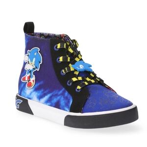 Boys Sonic The Hedgehog High Top Sneakers 🆕 Size 4 🔥 NEW